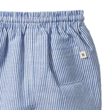 JAMES SHORTS LINEN | Blue Stripe-Extra Img - 2
