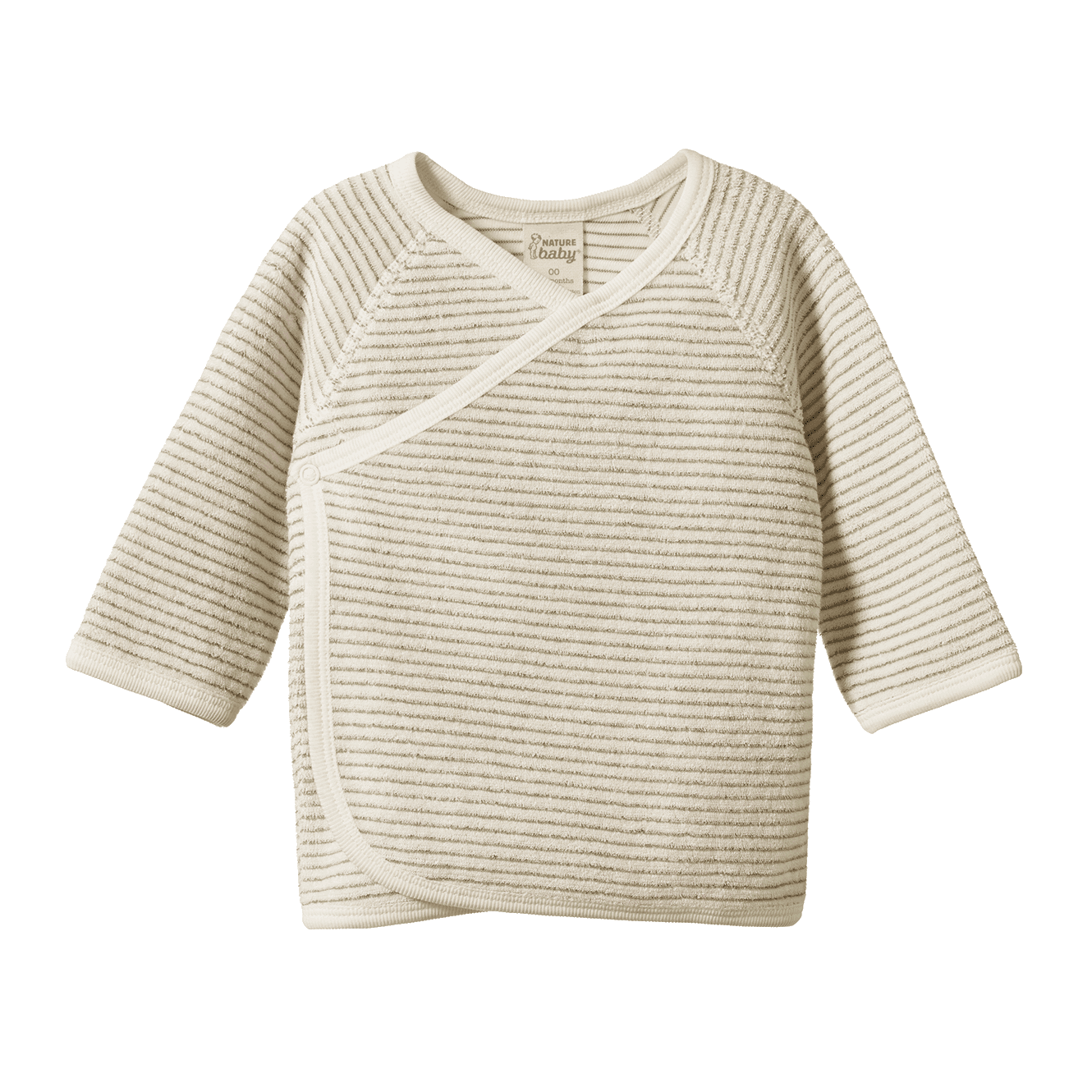 KIMONO JACKET TERRY | Nettle Pinstripe-Web-front