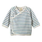 KIMONO JACKET TERRY | Powder Blue Sailor Stripe-Web-front