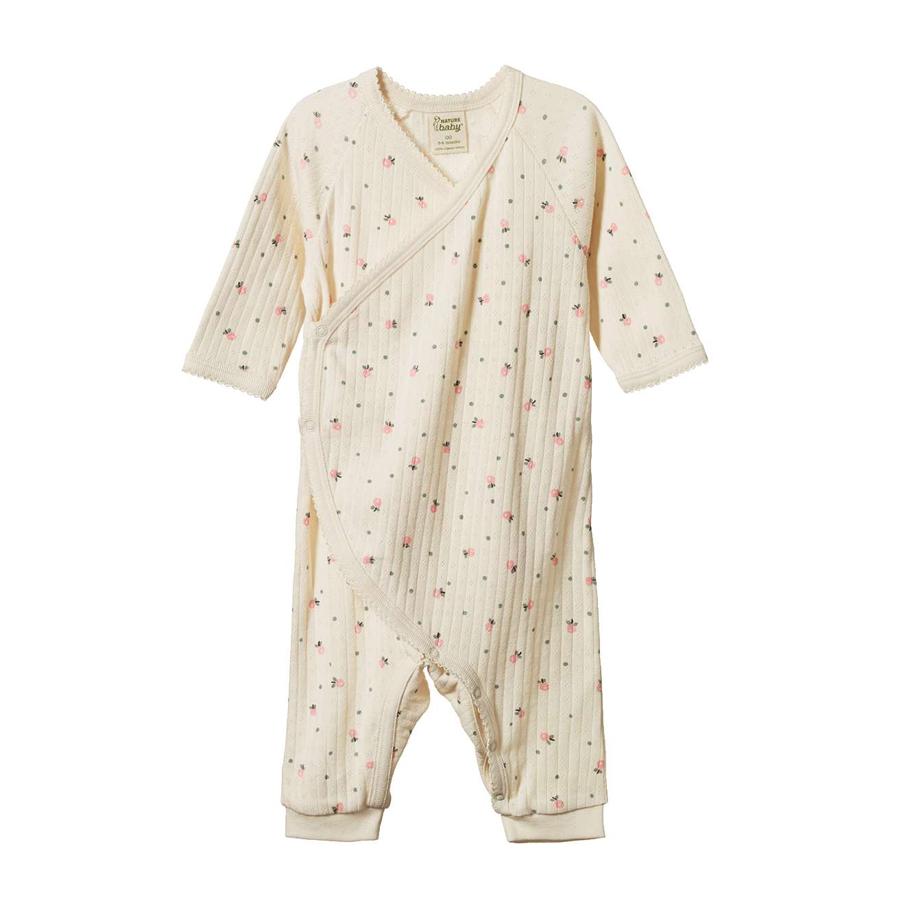 KIMONO STRETCH & GROW POINTELLE | Posey Blossom Print-Web-front