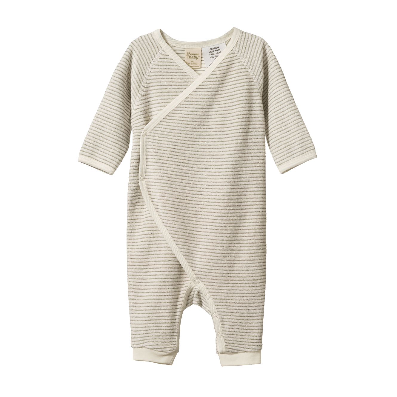 KIMONO STRETCH & GROW TERRY | Nettle Pinstripe-Web-front