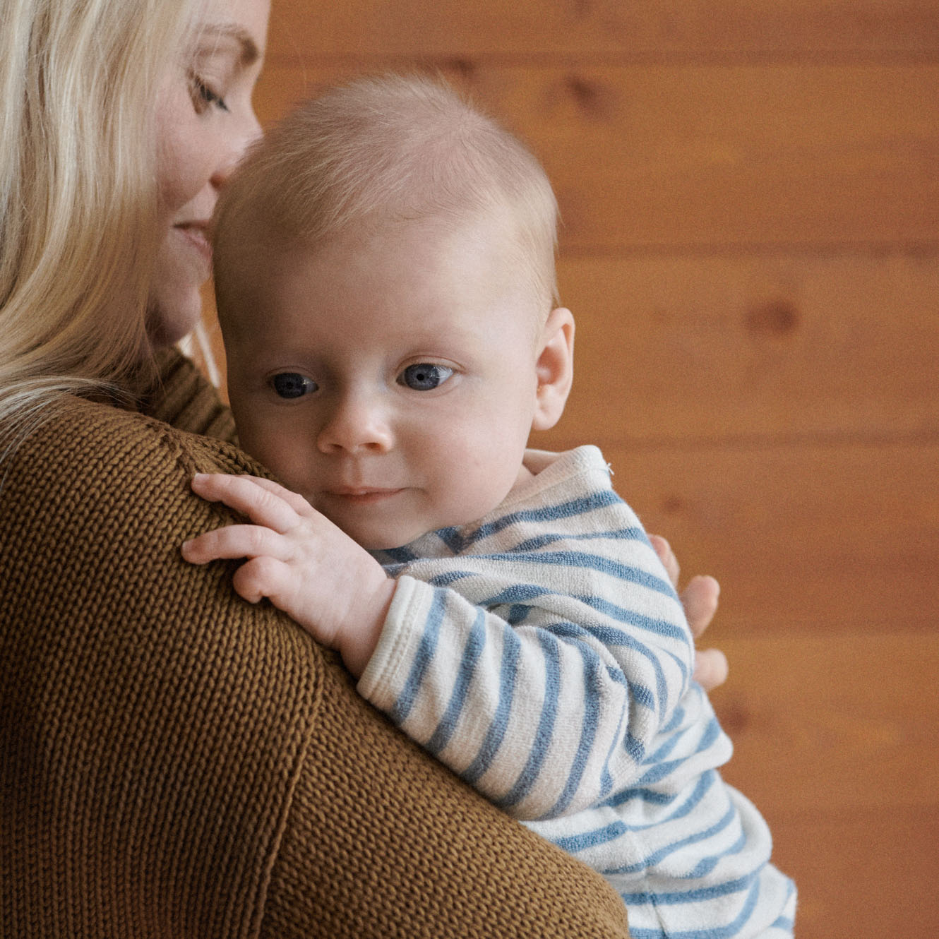 KIMONO STRETCH & GROW TERRY | Powder Blue Sailor Stripe-Web-hover
