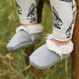 LAMBSKIN BOOTIES NU | Grey-Web-hover