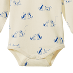 LONG SLEEVE BODYSUIT | Dog Walk Print-Extra Img - 1
