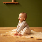 LONG SLEEVE BODYSUIT | Grey Marl Stripe-Web-hover