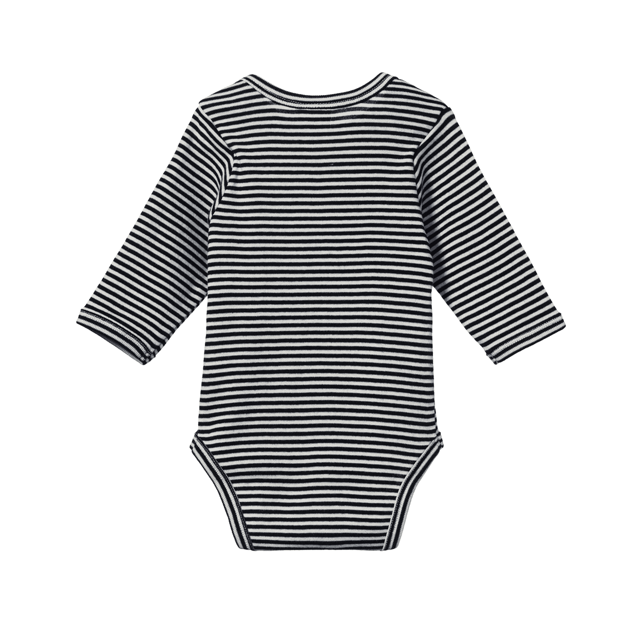 LONG SLEEVE BODYSUIT | Navy Stripe-Extra Img - 2