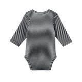 LONG SLEEVE BODYSUIT | Navy Stripe-Extra Img - 2