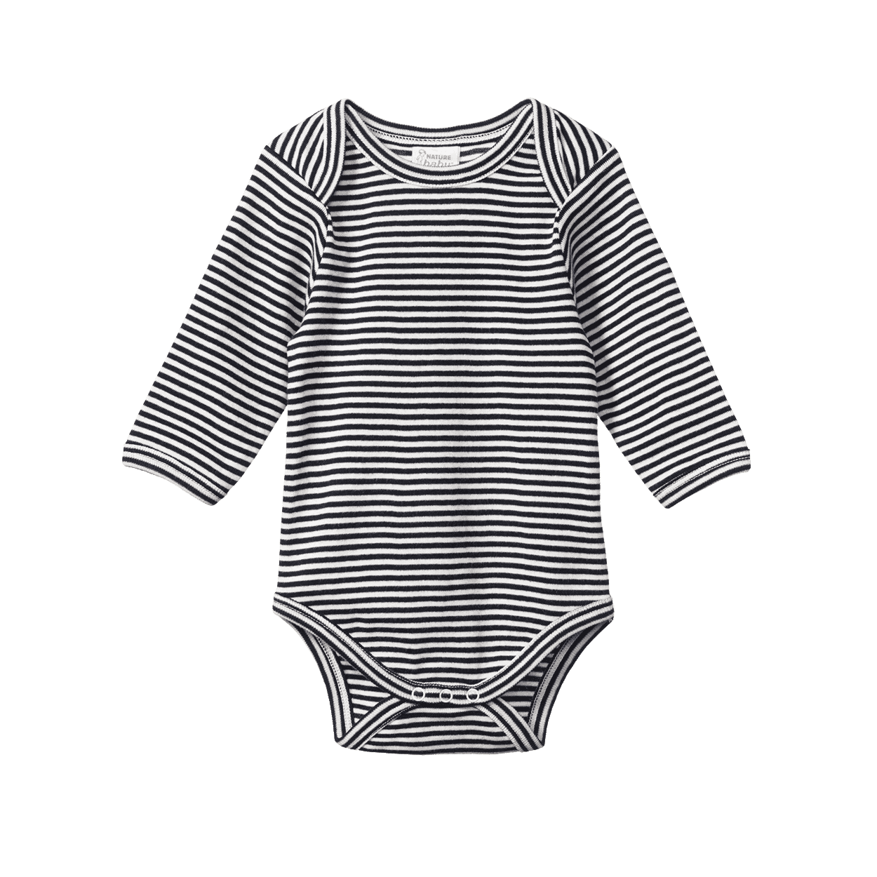 LONG SLEEVE BODYSUIT | Navy Stripe-Web-front