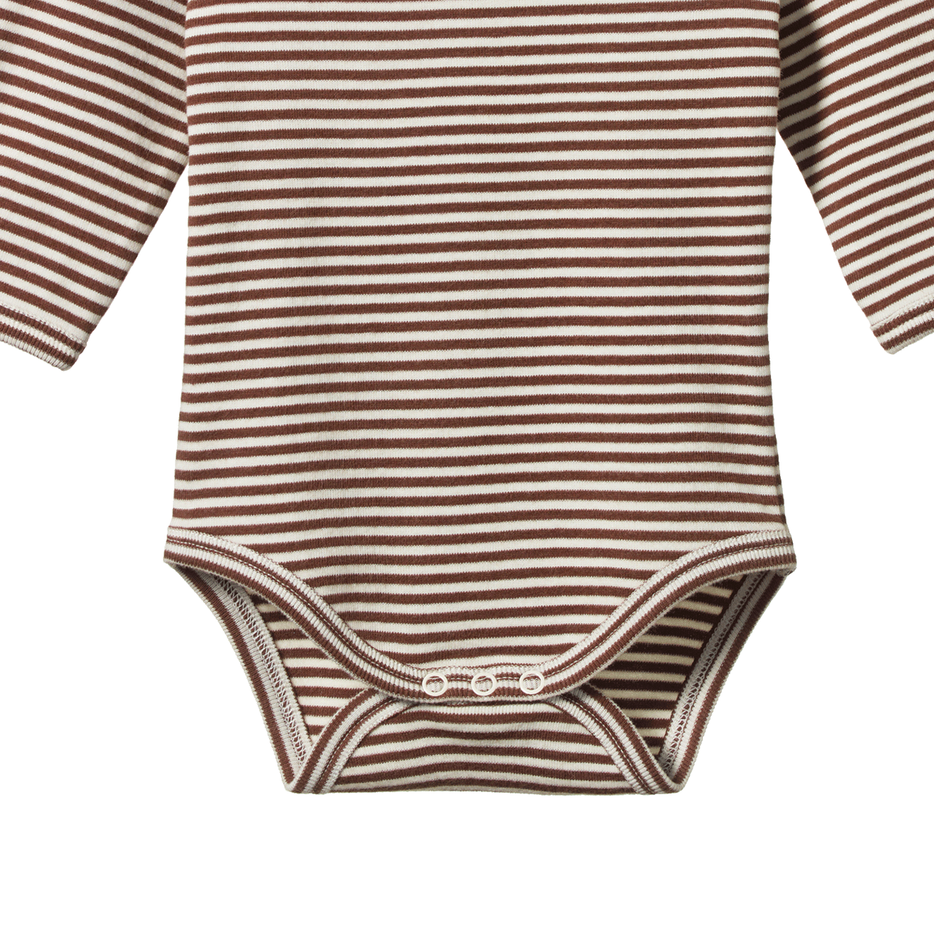 LONG SLEEVE BODYSUIT | Pinecone Stripe-Extra Img - 2