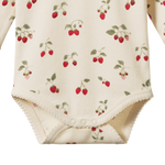 LONG SLEEVE BODYSUIT | Strawberry Blush Print-Extra Img - 1
