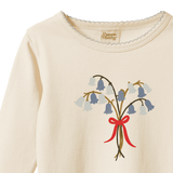 LONG SLEEVE CLOUD TEE | Bluebelle Natural Print-Extra Img - 4