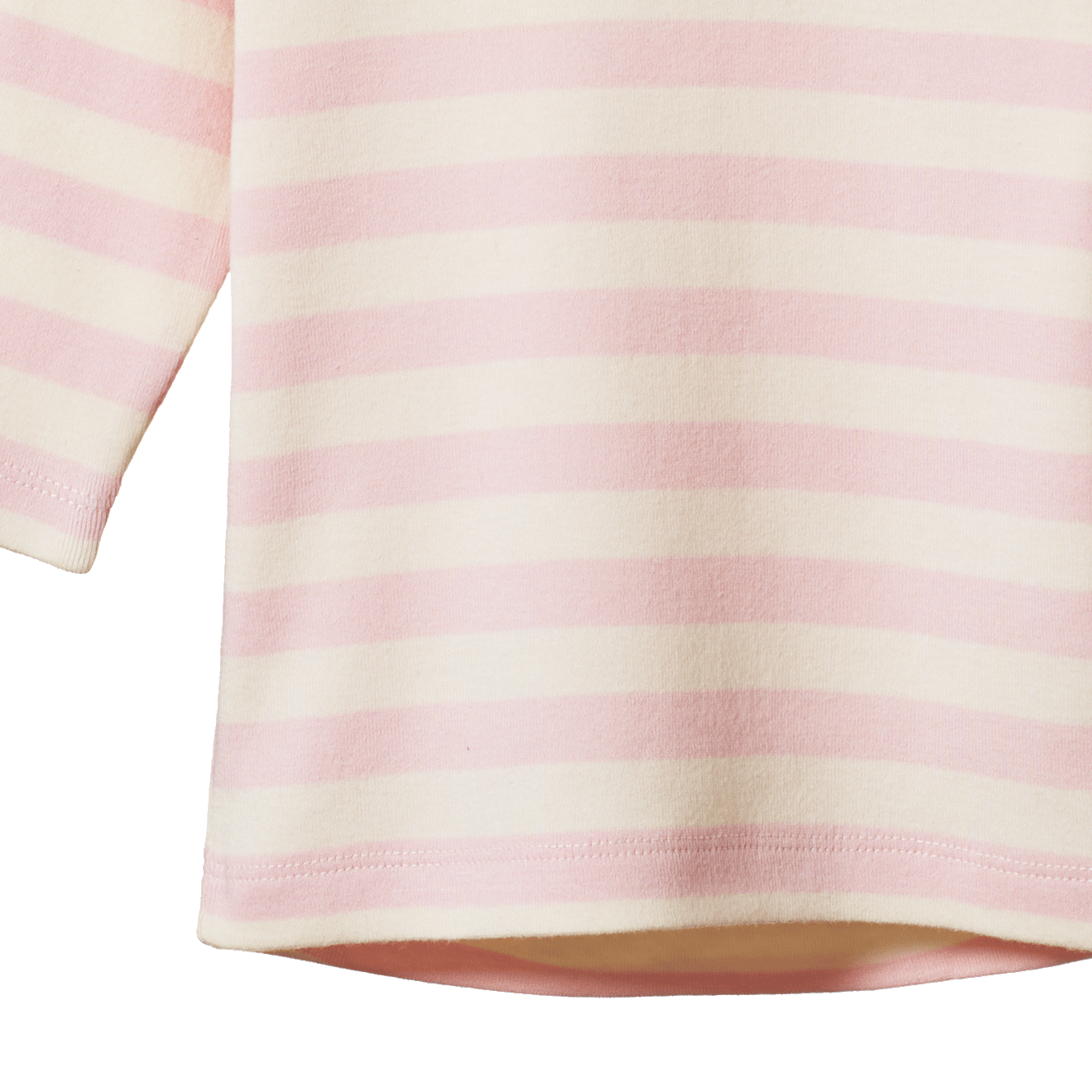 LONG SLEEVE CLOUD TEE | Cotton Candy Stripe-Extra Img - 1