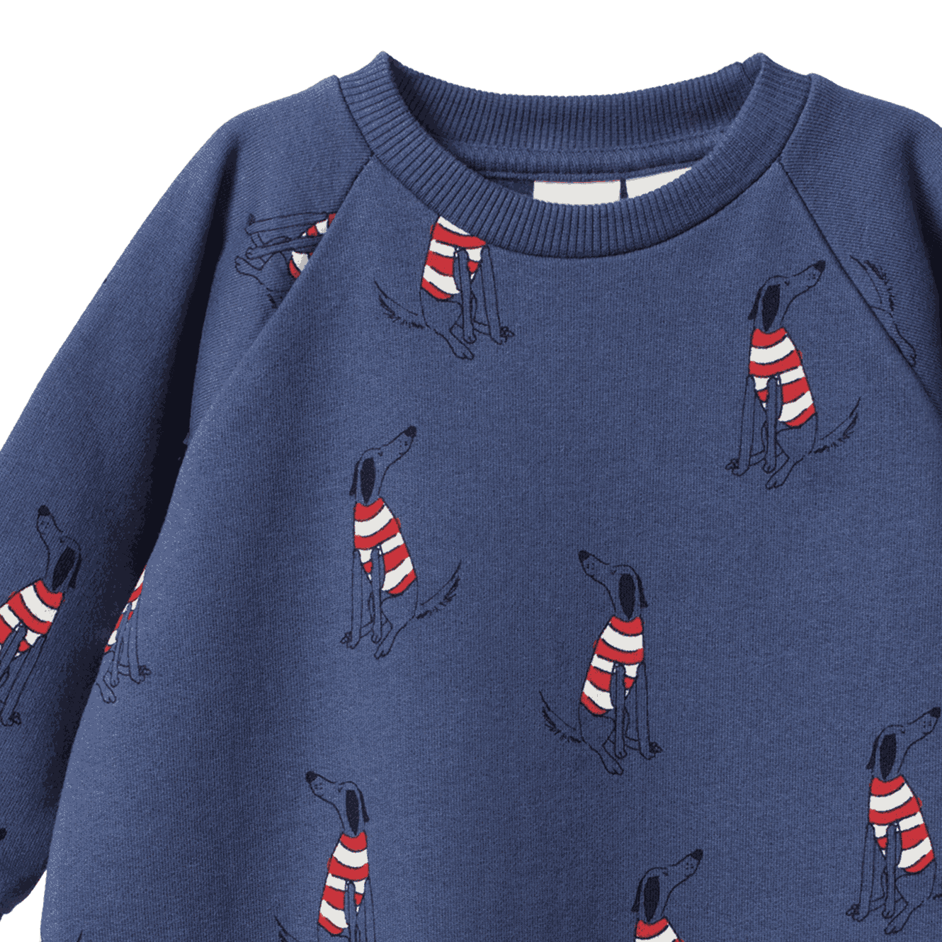 LONG SLEEVE JUNO ROMPER | Best Friend Indigo Print-Extra Img - 2