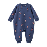 LONG SLEEVE JUNO ROMPER | Best Friend Indigo Print-Web-front