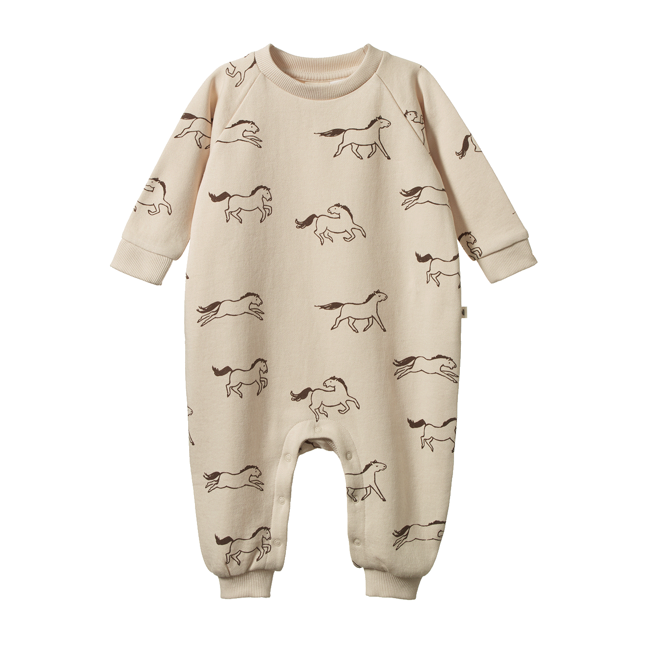 LONG SLEEVE JUNO ROMPER | Grande Gallop Print-Web-front