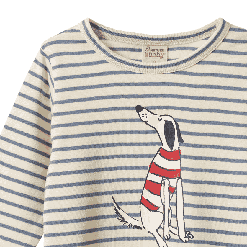 LONG SLEEVE RIVER TEE | Best Friend Stripe-Extra Img - 3