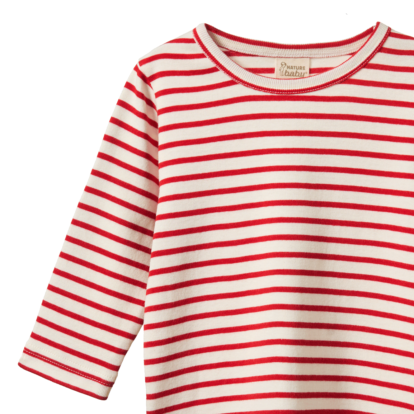 LONG SLEEVE RIVER TEE | Red Sailor Stripe-Web-hover