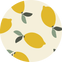 Lemon_Print_Terry_Swatch - Nature Baby