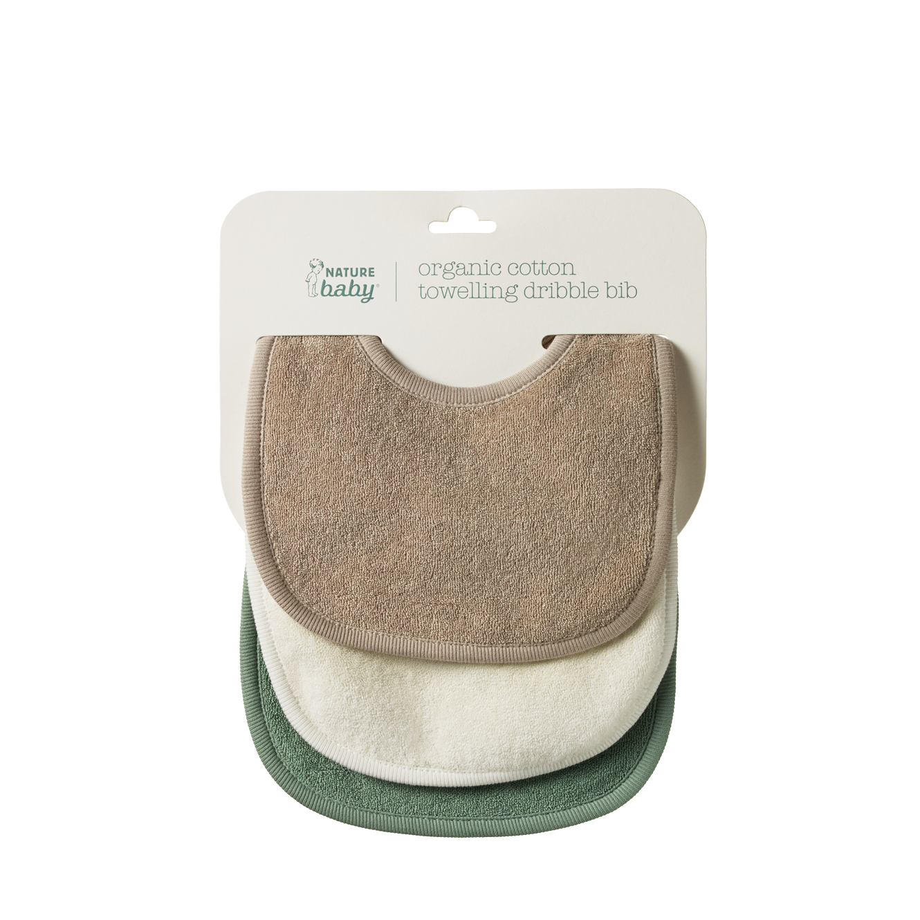 DRIBBLE BIBS 3 PACK | Natural/Nougat/Lily Pad-Web-front