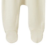 MERINO ESSENTIALS FOOTED ROMPERS POINTELLE | Natural-Extra Img - 2