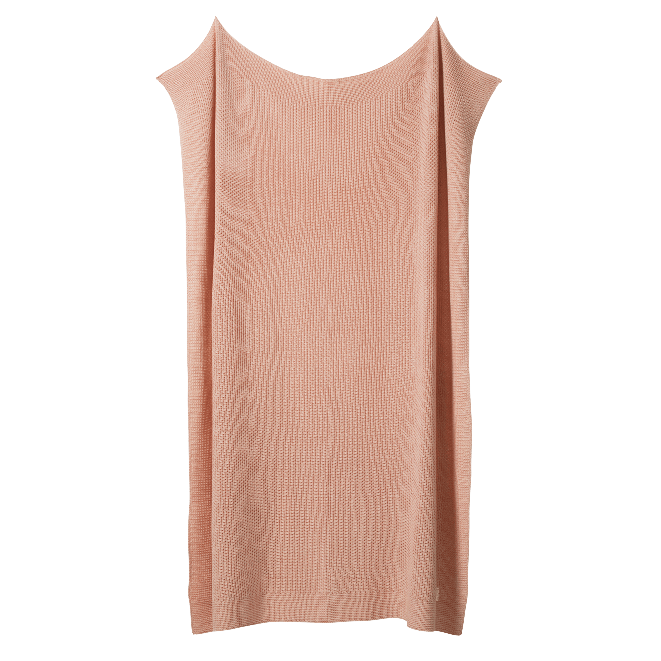 MERINO KNIT BLANKET | Rose Dust-Extra Img - 1