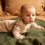 MERINO KNIT BLANKET | Thyme-Extra Img - 1