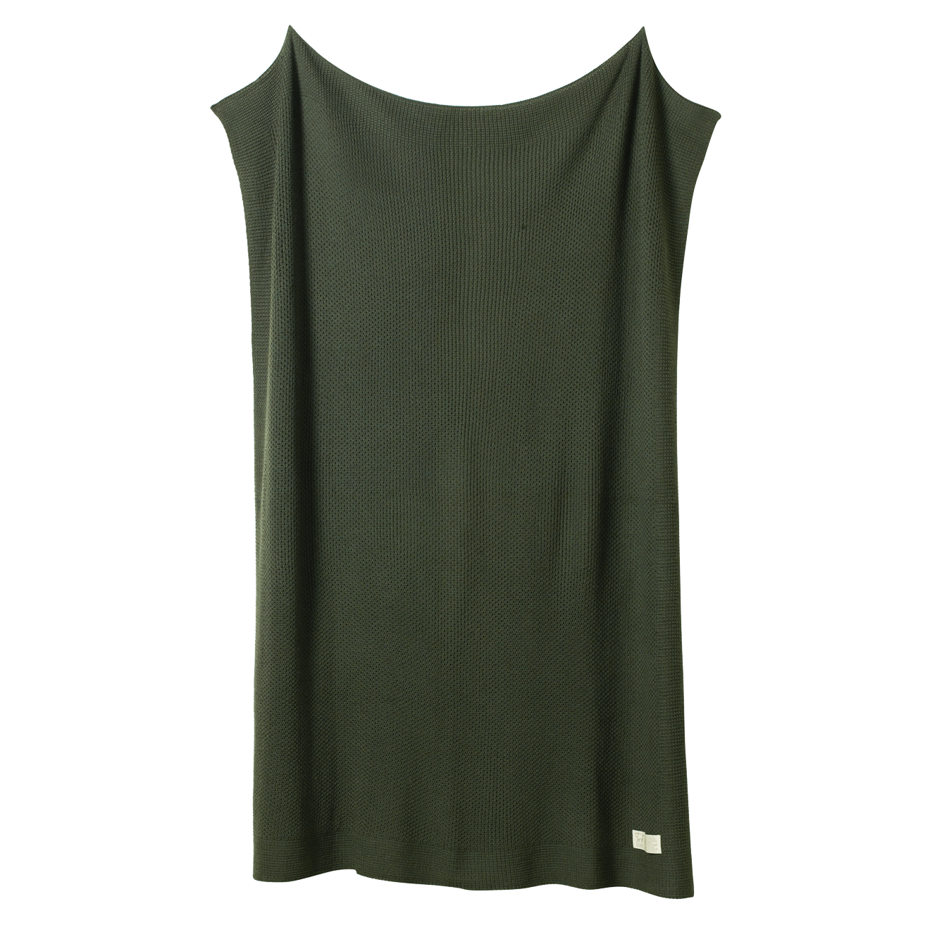 MERINO KNIT BLANKET | Thyme-Extra Img - 2