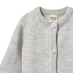 MERINO KNIT CARDIGAN | Light Grey Marl-Web-hover
