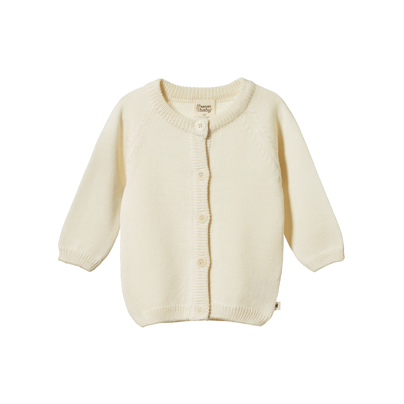 MERINO KNIT CARDIGAN | Natural-Web-front