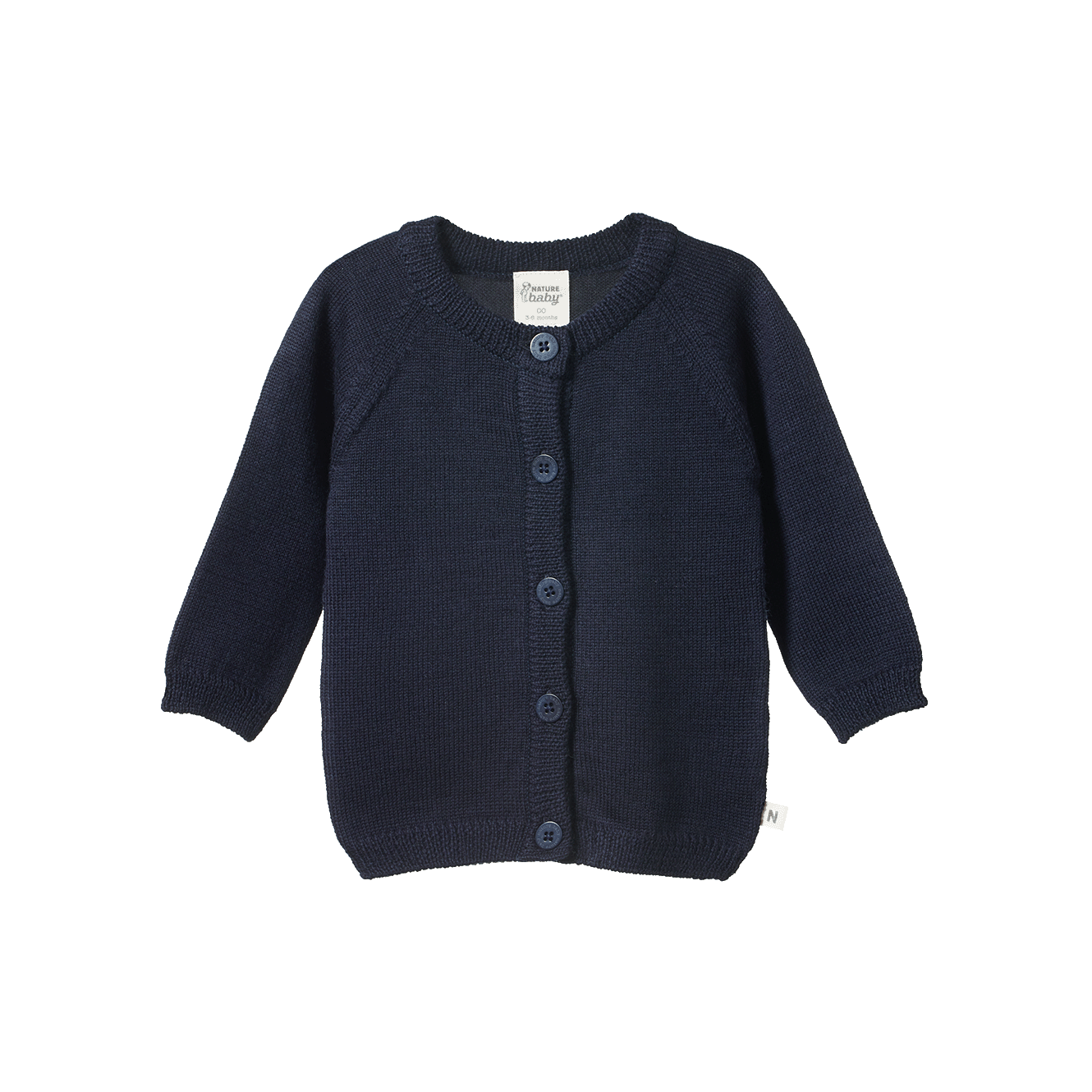 MERINO KNIT CARDIGAN | Navy-Web-front