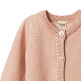 MERINO KNIT CARDIGAN | Rose Dust-Web-hover