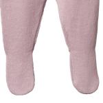 MERINO KNIT FOOTED ROMPERS | Lilac-Extra Img - 1