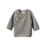 MERINO KNIT KIMONO JACKET | Grey Marl-Web-front