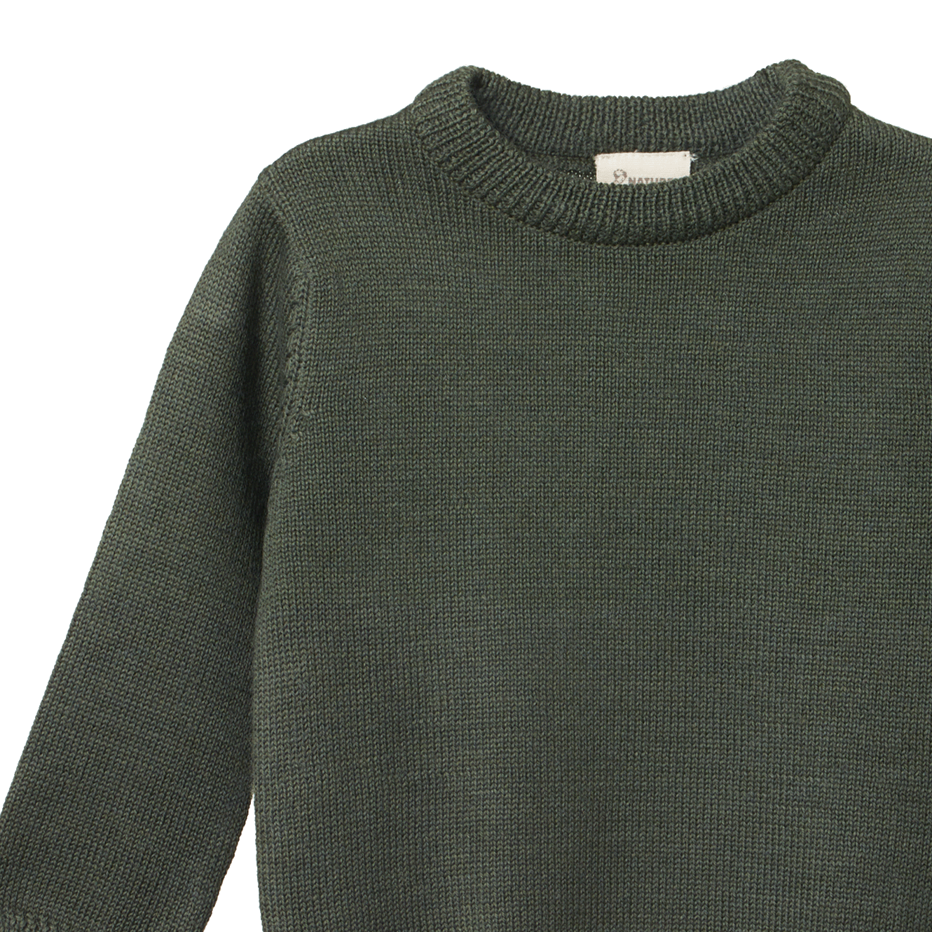 MERINO KNIT PULLOVER | Thyme-Extra Img - 1