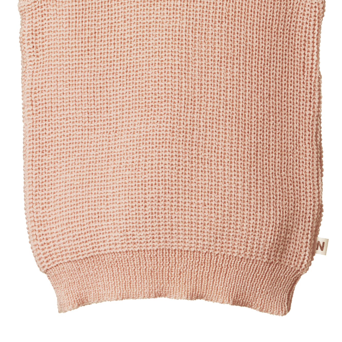 MERINO KNIT VEST | Rose Dust Chunky Knit-Extra Img - 1