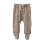 MER ESS FOOTED ROMPERS | Bramble Burrow Print Merino-Web-front