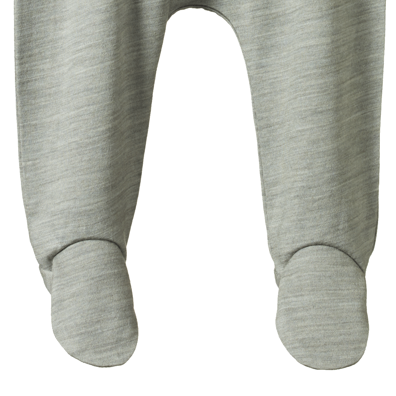 MER ESS FOOTED ROMPERS | Grey Marl-Extra Img - 2