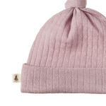 MER ESS KNOTTED BEANIE POINTELLE | Lilac-Extra Img - 1