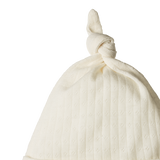 MER ESS KNOTTED BEANIE POINTELLE | Natural-Web-hover