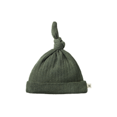 MER ESS KNOTTED BEANIE POINTELLE | Thyme-Web-front