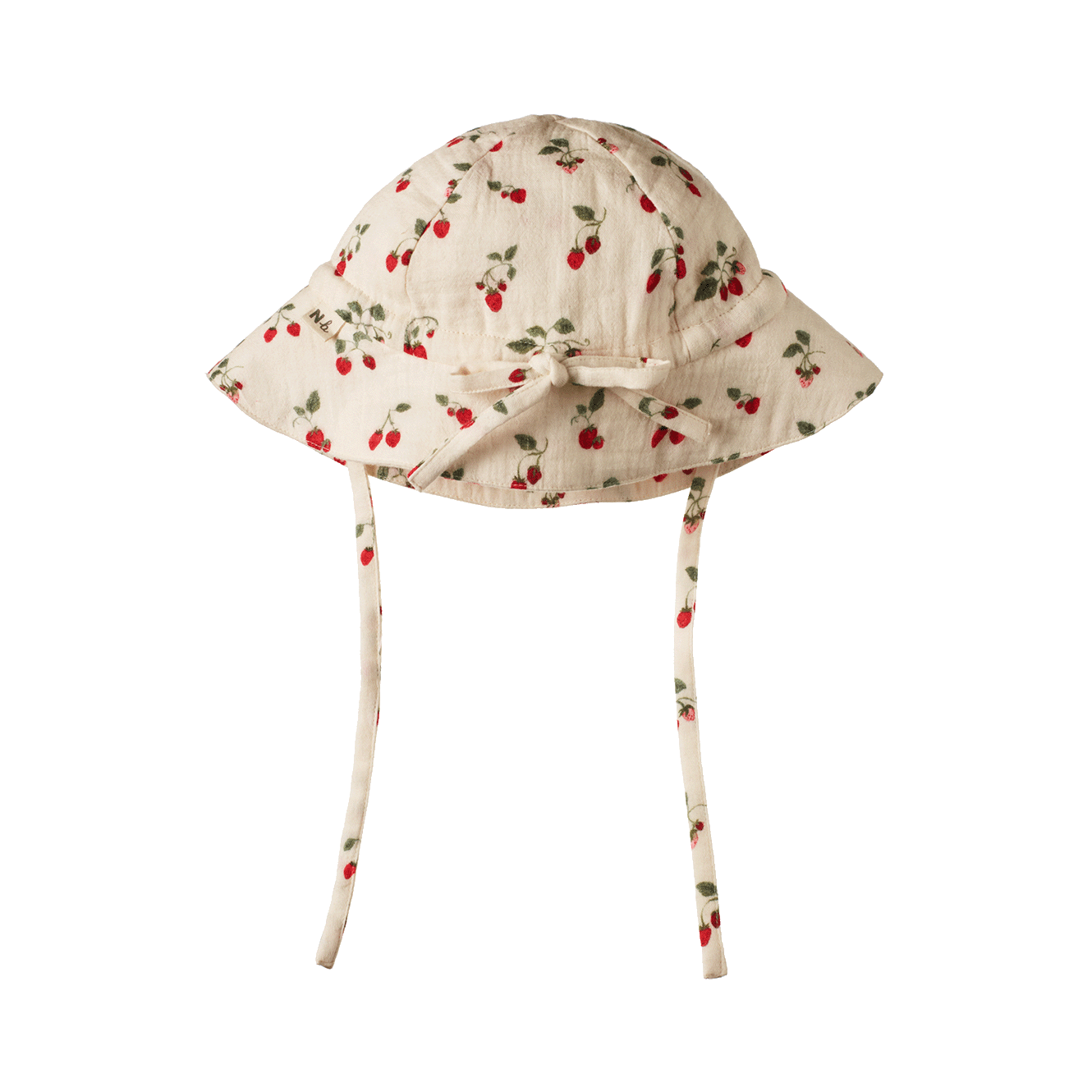 MUSLIN SUNHAT | Strawberry Blush Print-Web-front