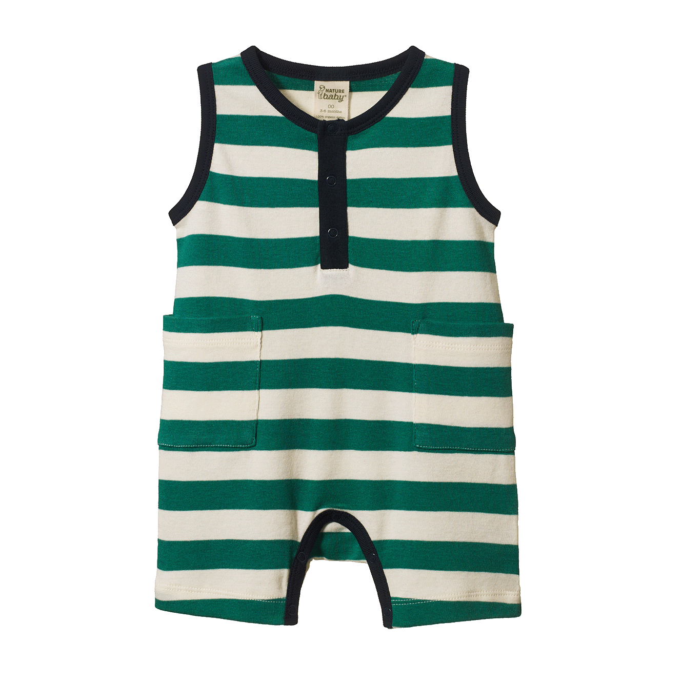 CAMPER SUIT | Peppermint/Navy Stripe-Web-front