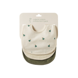 DRIBBLE BIBS 3 PACK | Pears/Natural/Nettle-Web-front