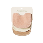 DRIBBLE BIBS 3 PACK | Rose Dust/Natural/Nougat-Web-front