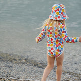 ONE PIECE BATHING SWIMSUIT | Painted Delphine Print-Extra Img - 1