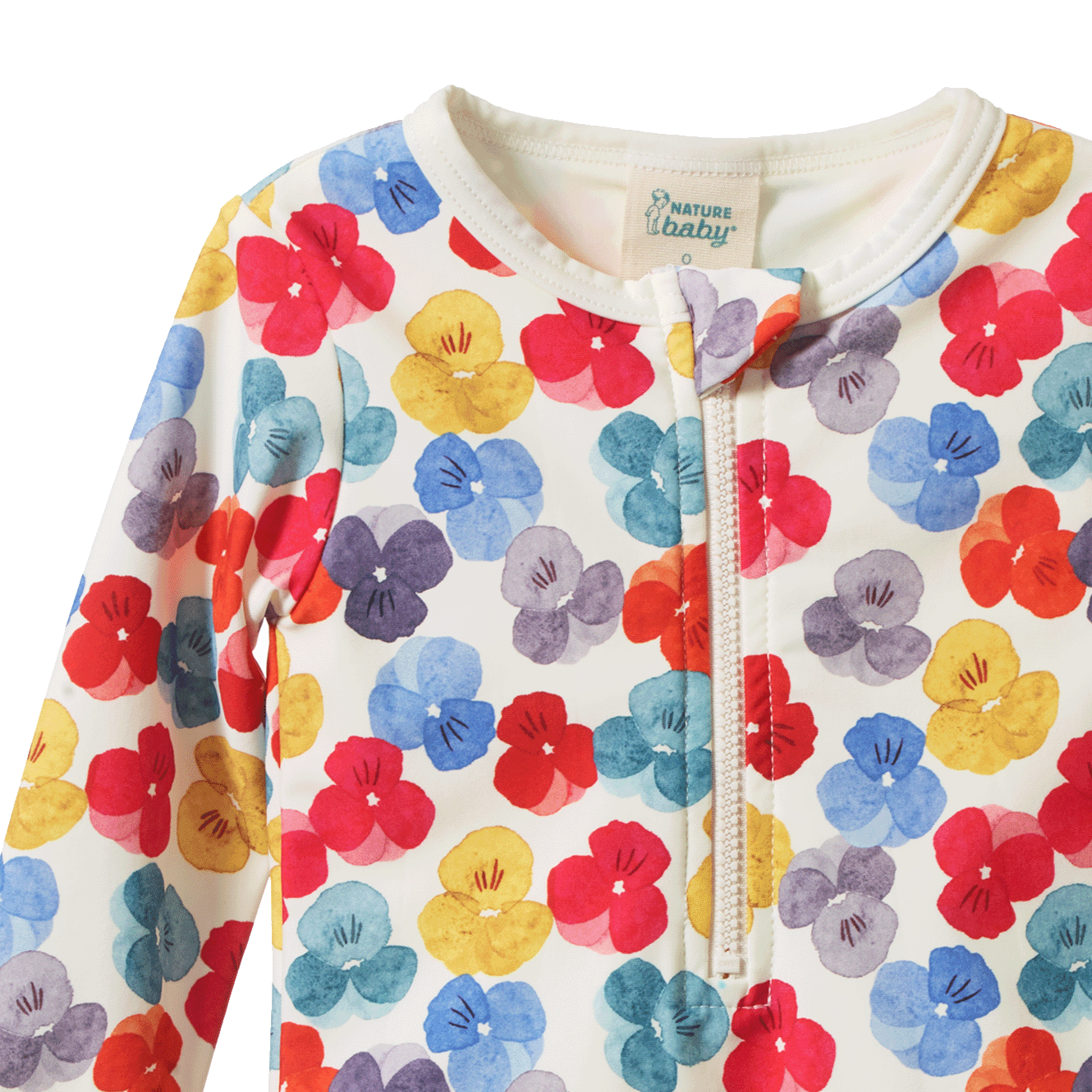 ONE PIECE BATHING SWIMSUIT | Painted Delphine Print-Extra Img - 2