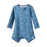 ONE PIECE BATHING TRUNKS | Blue Whale Print-Web-front