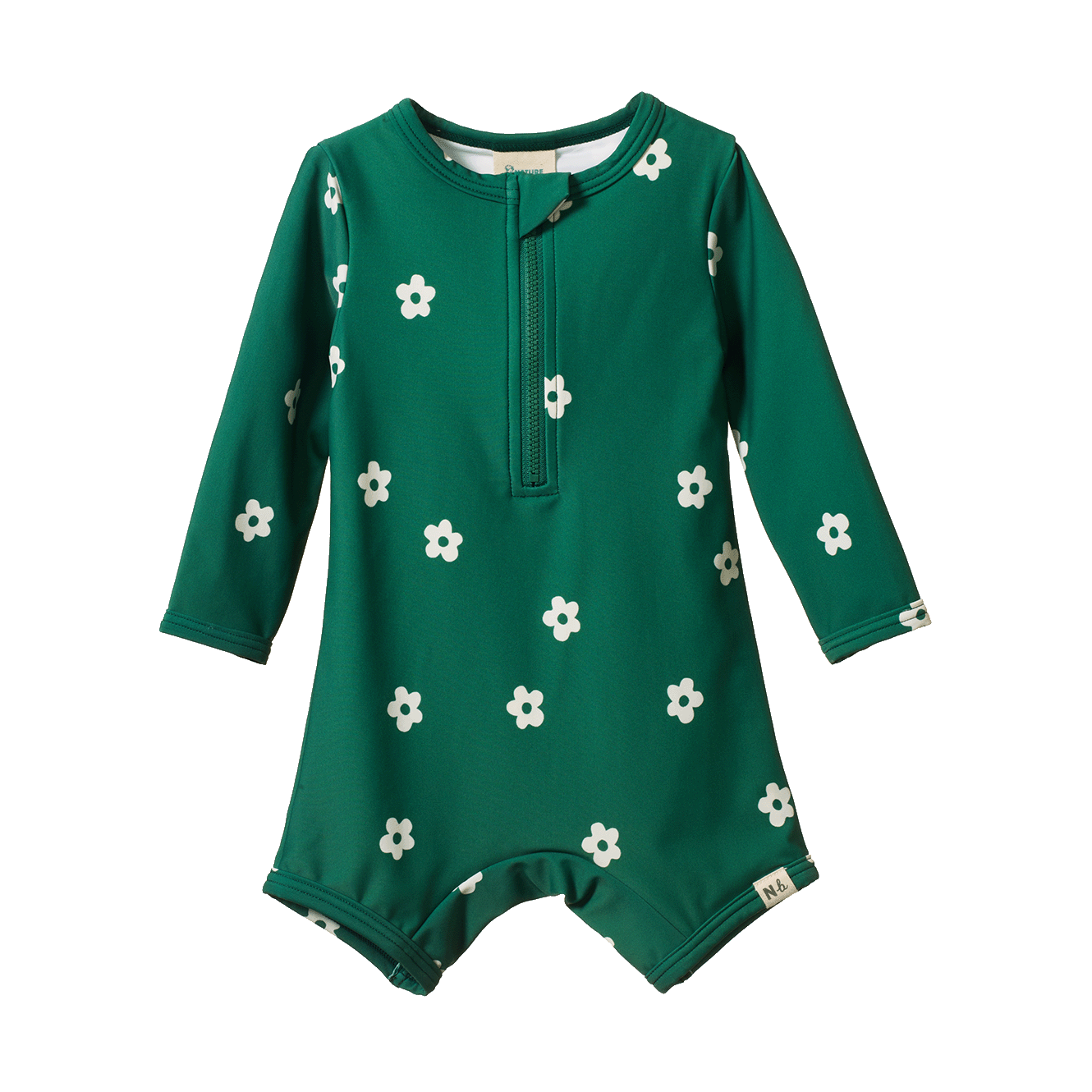 ONE PIECE BATHING TRUNKS | Flora Peppermint Print-Web-front