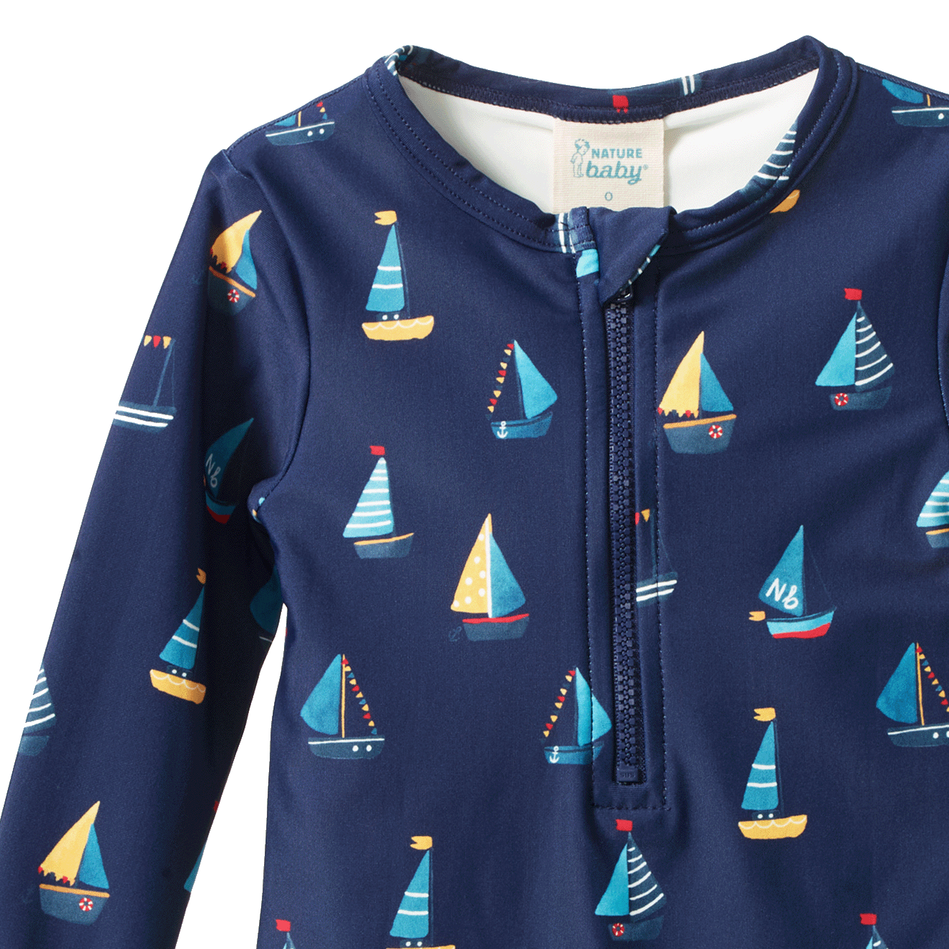 ONE PIECE BATHING TRUNKS | Regatta Navy Print-Extra Img - 1