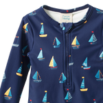 ONE PIECE BATHING TRUNKS | Regatta Navy Print-Extra Img - 1